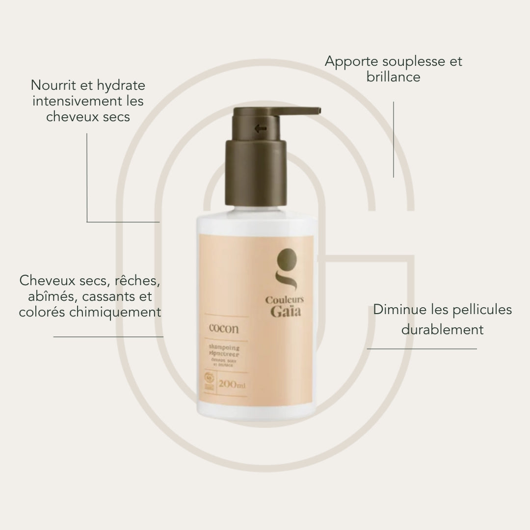 Shampoing Cheveux Secs Cocon - Couleurs Gaïa