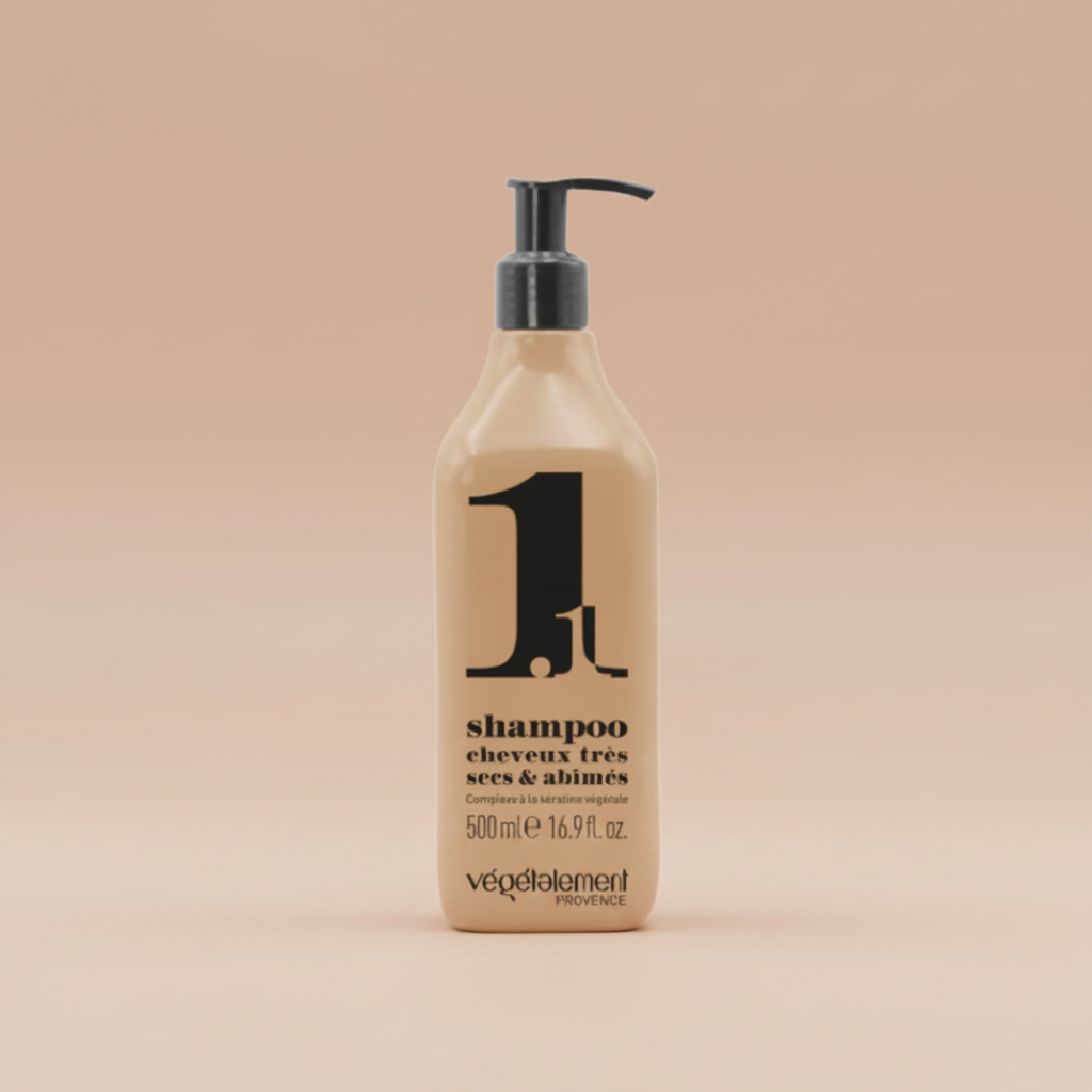 Shampoing Cheveux Très Secs et Abîmés à la Kératine Végétale – Végétalement